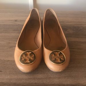 Tory Burch Tan Reva Flats